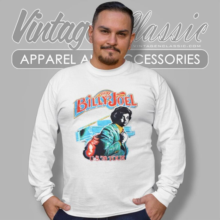Billy Joel Usa 78 Tour Long Sleeve Tee Billy Joel Usa 78 Tour Long Sleeve Tee