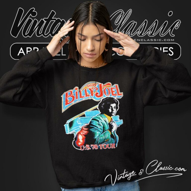 Billy Joel Usa 78 Tour Sweatshirt Billy Joel Usa 78 Tour Sweatshirt
