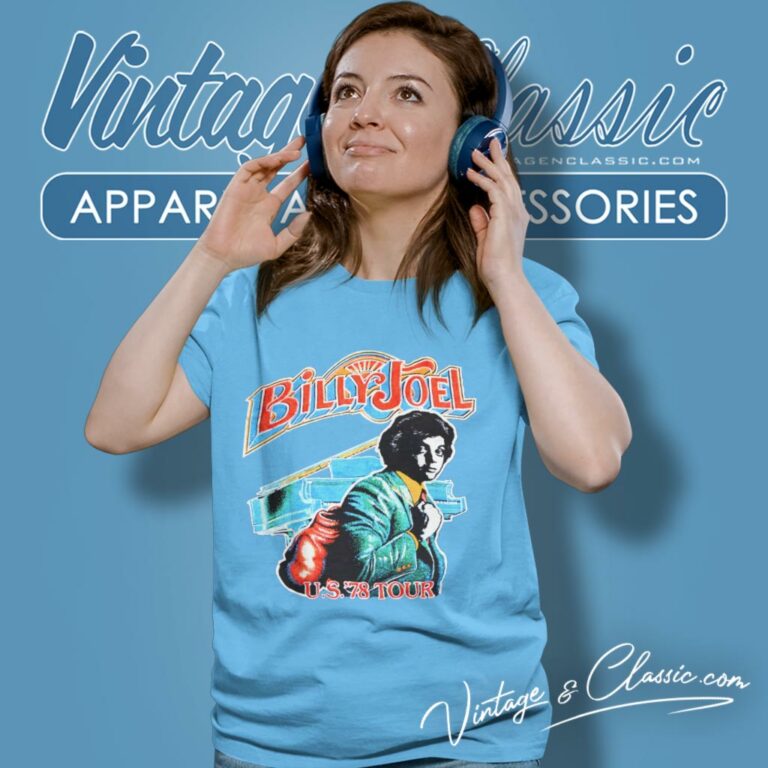 Billy Joel Usa 78 Tour Women T Shirt Billy Joel Usa 78 Tour Women T Shirt