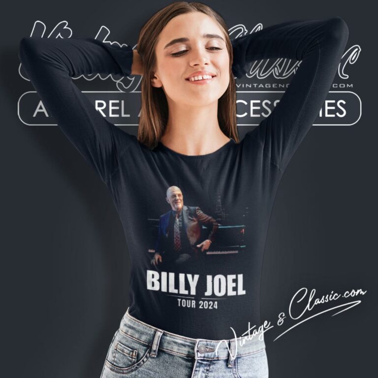 Billy Joel World Tour 2024 Long Sleeve Tee Billy Joel World Tour 2024 Long Sleeve Tee
