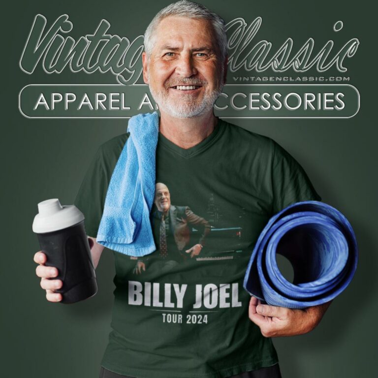 Billy Joel World Tour 2024 V Neck TShirt Billy Joel World Tour 2024 V Neck TShirt