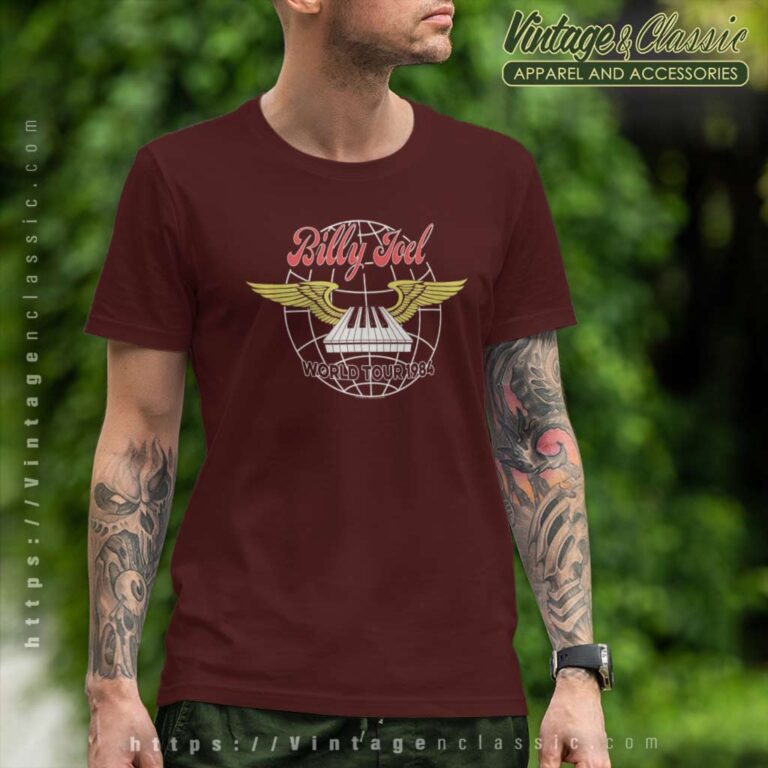 Billy Joel World Tour T Shirt Billy Joel World Tour T Shirt