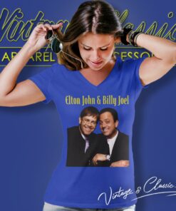Billy Joel X Elton John Shirt Face To Face Tour V Neck TShirt