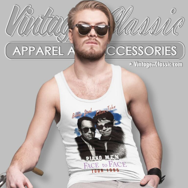 Billy Joel X Elton John Tour 1995 Tank Top Racerback Billy Joel X Elton John Tour 1995 Tank Top Racerback