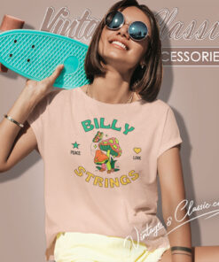 Billy Strings Peace Love Mushroom Women T Shirt