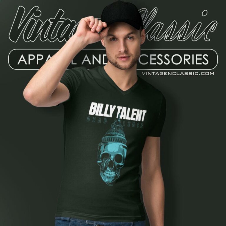 Billy Talent Dead Silence V Neck TShirt Billy Talent Dead Silence V Neck TShirt
