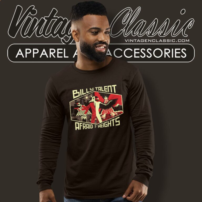 Billy Talent Shirt Afraid Of Heights Long Sleeve Tee Billy Talent Shirt Afraid Of Heights Long Sleeve Tee