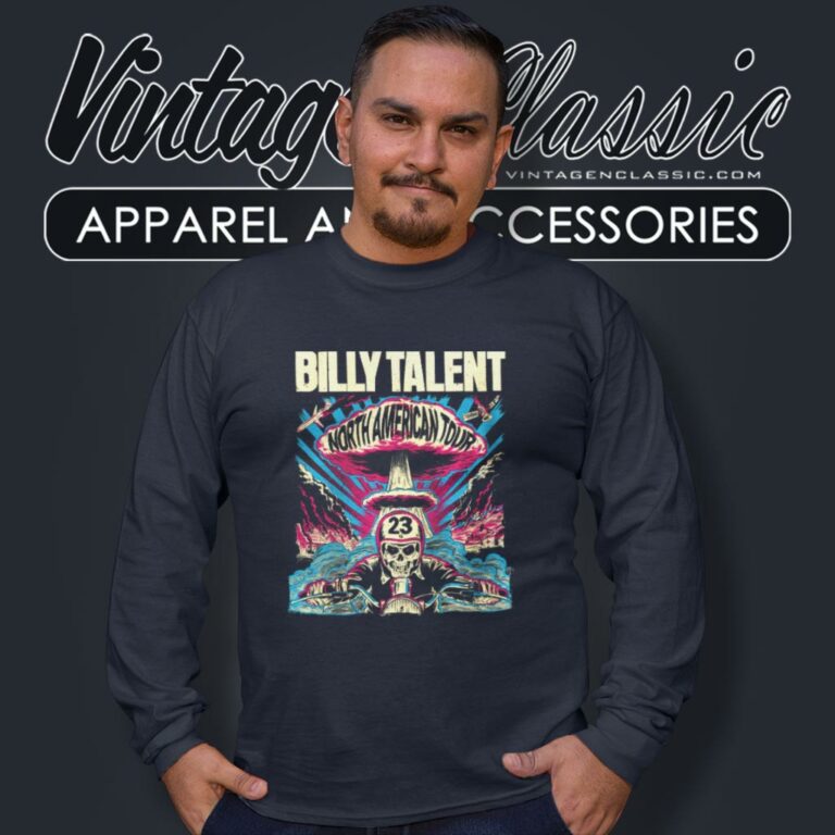 Billy Talent Shirt North American Tour Long Sleeve Tee Billy Talent Shirt North American Tour Long Sleeve Tee
