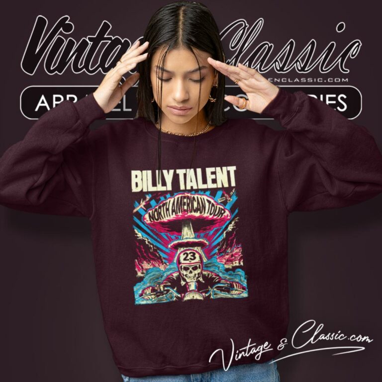 Billy Talent Shirt North American Tour Sweatshirt Billy Talent Shirt North American Tour Sweatshirt
