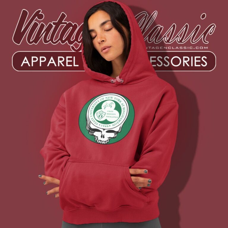 Binghamton University Grateful Dead Steal Your Face Hoodie Binghamton University Grateful Dead Steal Your Face Hoodie