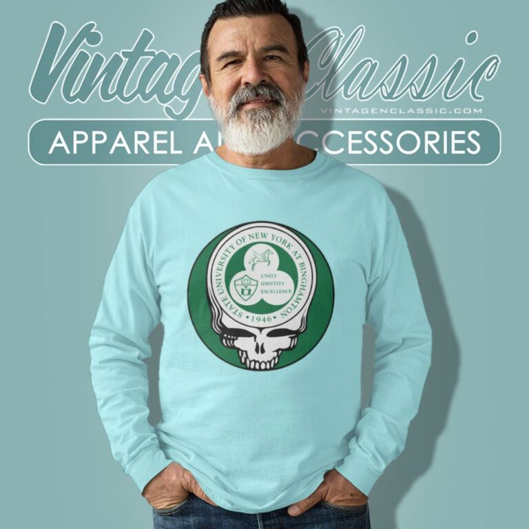 Binghamton University Grateful Dead Steal Your Face Long Sleeve Tee Binghamton University Grateful Dead Steal Your Face Long Sleeve Tee