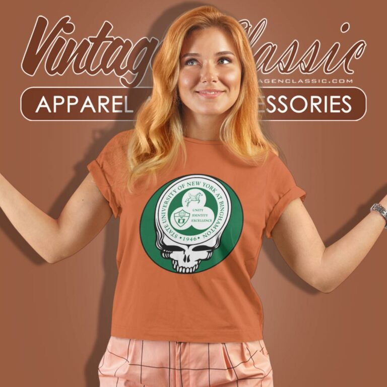Binghamton University Grateful Dead Steal Your Face Women T Shirt Binghamton University Grateful Dead Steal Your Face Women T Shirt