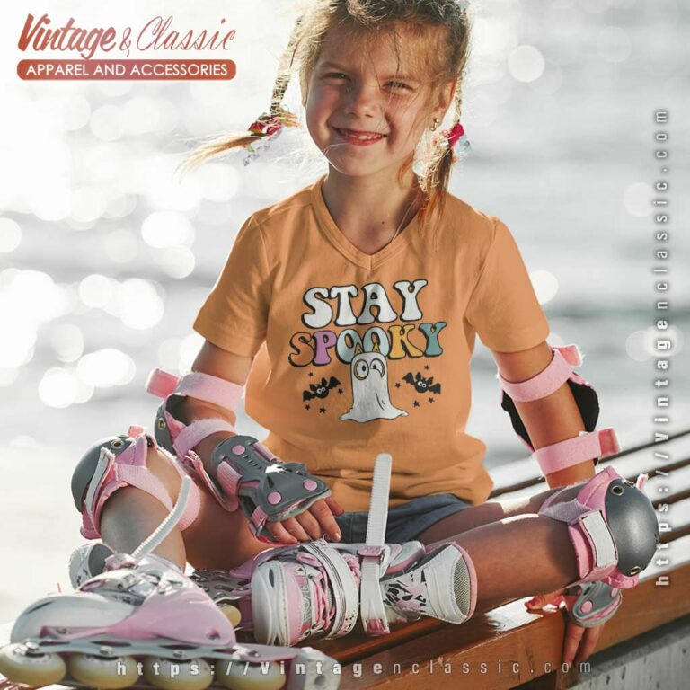 Bingo Boo Stay Spooky Halloween kids Vneck Bingo Boo Stay Spooky Halloween kids Vneck