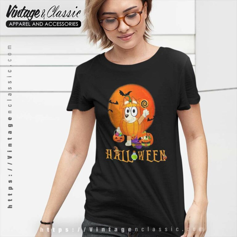 Bingo Halloween Pumpkin Shirt Bluey Halloween T Shirt Bingo Halloween Pumpkin Shirt Bluey Halloween T Shirt