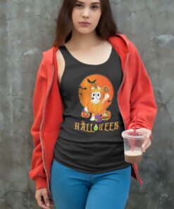 Bingo Halloween Pumpkin Shirt Bluey 7 Bingo Halloween Pumpkin Shirt Bluey Halloween Tank Top Racerback