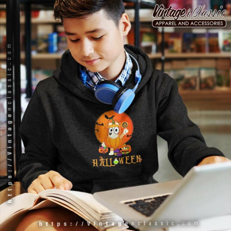 Bingo Halloween Pumpkin Shirt Bluey Halloween kids Hoodie Bingo Halloween Pumpkin Shirt Bluey Halloween kids Hoodie