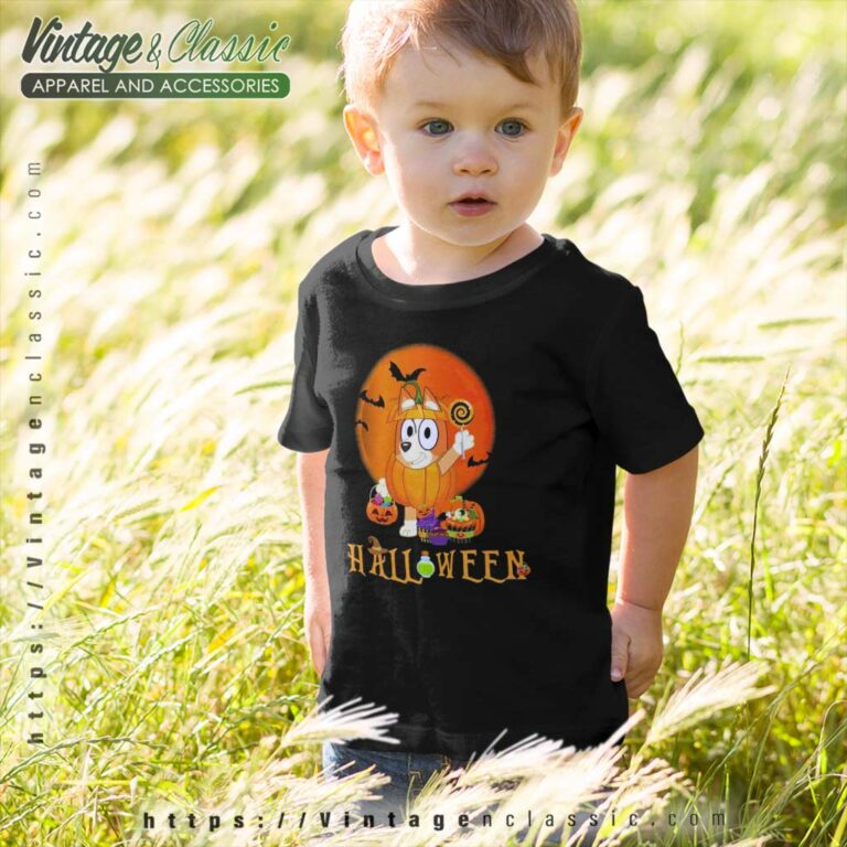 Bingo Halloween Pumpkin Shirt Bluey Halloween kids Tshirt Bingo Halloween Pumpkin Shirt Bluey Halloween kids Tshirt