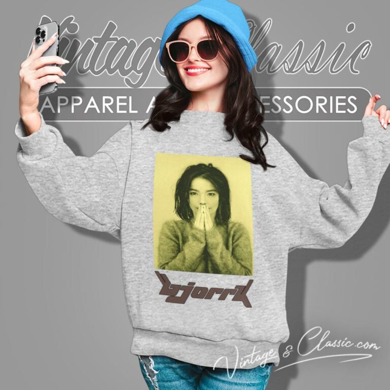 Bjork Debut Album Cover Sweatshirt Bjork Debut Album Cover Sweatshirt