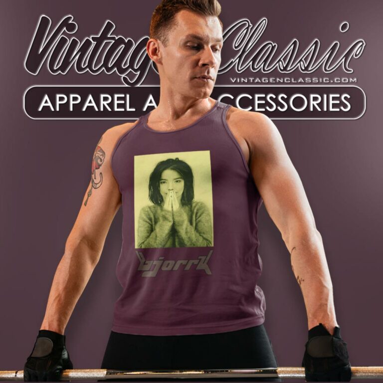 Bjork Debut Album Cover Tank Top Racerback Bjork Debut Album Cover Tank Top Racerback
