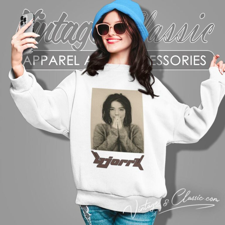 Bjork Debut Photograph Vintage Vibe Sweatshirt Bjork Debut Photograph Vintage Vibe Sweatshirt