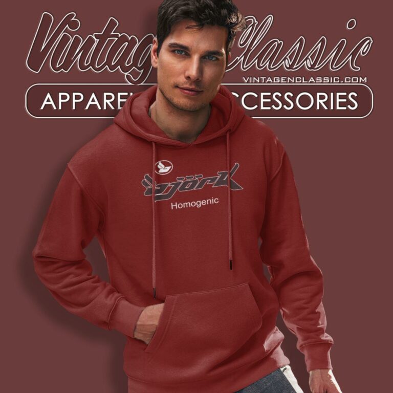 Bjork Homogenic Logo Hoodie 1 Bjork Homogenic Logo Hoodie 1