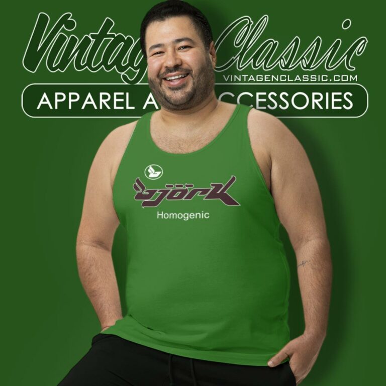 Bjork Homogenic Logo Tank Top Racerback 1 Bjork Homogenic Logo Tank Top Racerback 1