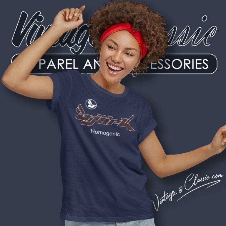 Bjork Homogenic Logo Women T Shirt 1 Bjork Homogenic Logo Women T Shirt 1