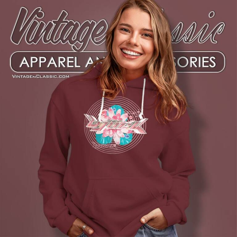 Bjork Post Lotus Artwork Hoodie Bjork Post Lotus Artwork Hoodie