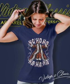 Black And Brave Colby Claus Christmas 2023 V Neck TShirt