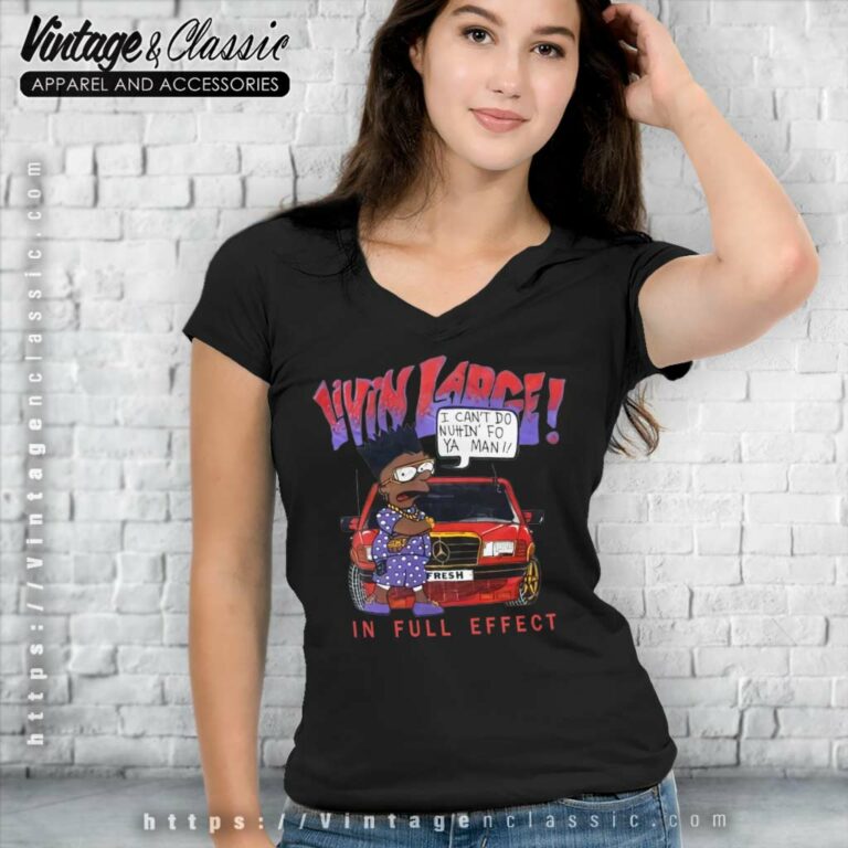 Black Bart Simpson Livin Large In Full Effect V Neck TShirt Black Bart Simpson Livin Large In Full Effect V Neck TShirt