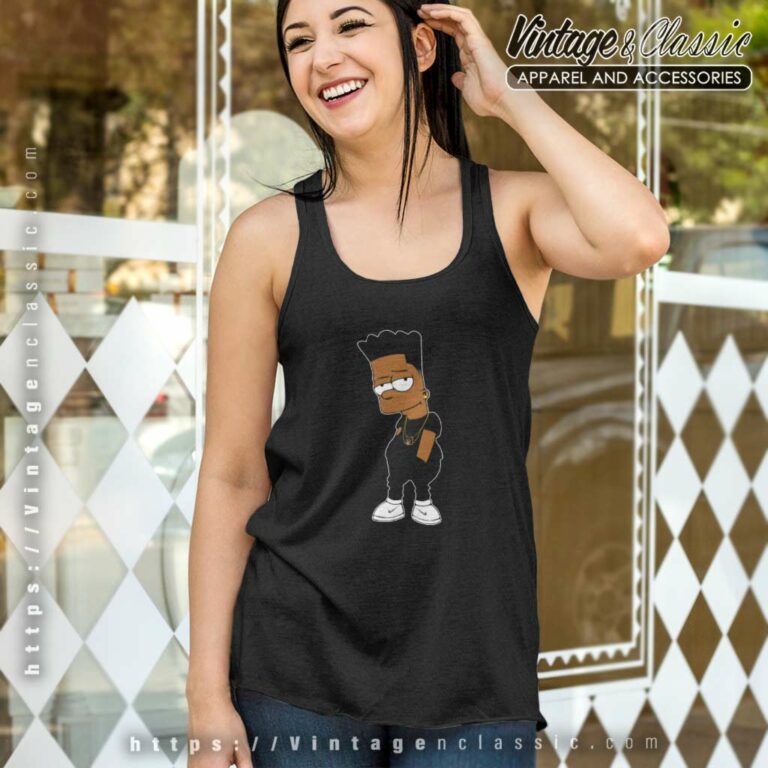 Black Bart Simpson Parody Tank Top Racerback Black Bart Simpson Parody Tank Top Racerback