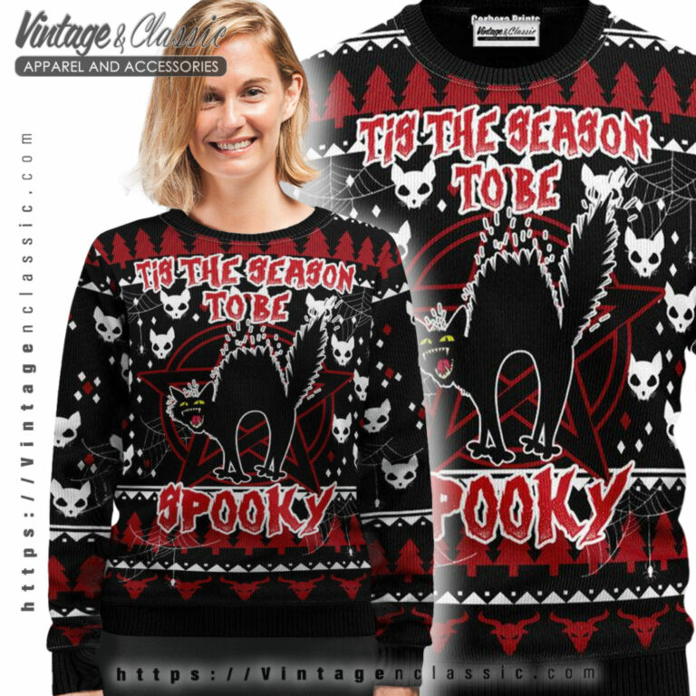 Black Cat Spooky Halloween Ugly Sweater Ugly Sweater shirt Black Cat Spooky Halloween Ugly Sweater Ugly Sweater shirt