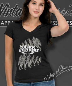 Black Eyed Peas 2008 Tour Concert Shirt 5 Black Eyed Peas 2008 Tour Concert V Neck TShirt