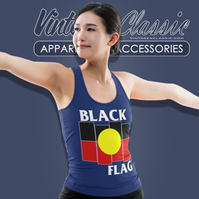 Black Flag Aboriginal Flag Tank Top Racerback Black Flag Aboriginal Flag Tank Top Racerback