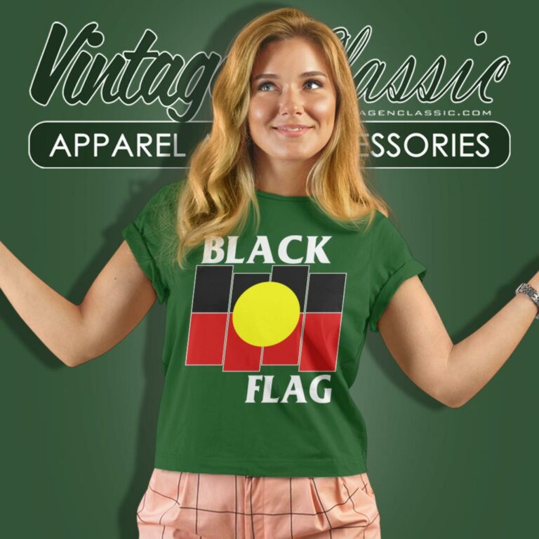 Black Flag Aboriginal Flag Women T Shirt Black Flag Aboriginal Flag Women T Shirt
