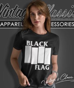 Black Flag Classic Logo Women T Shirt