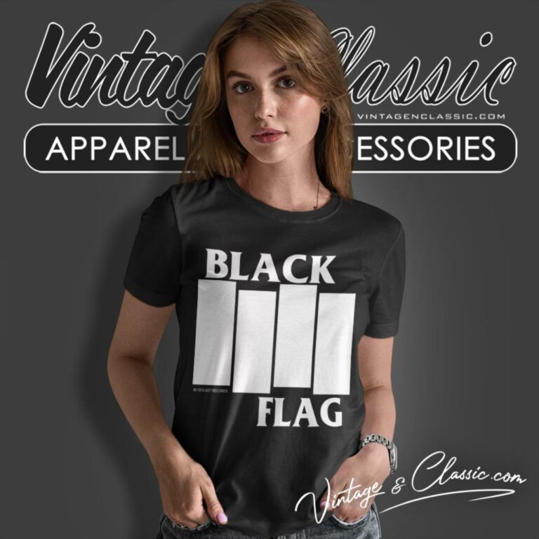 Black Flag Classic Logo Women T Shirt Black Flag Classic Logo Women T Shirt
