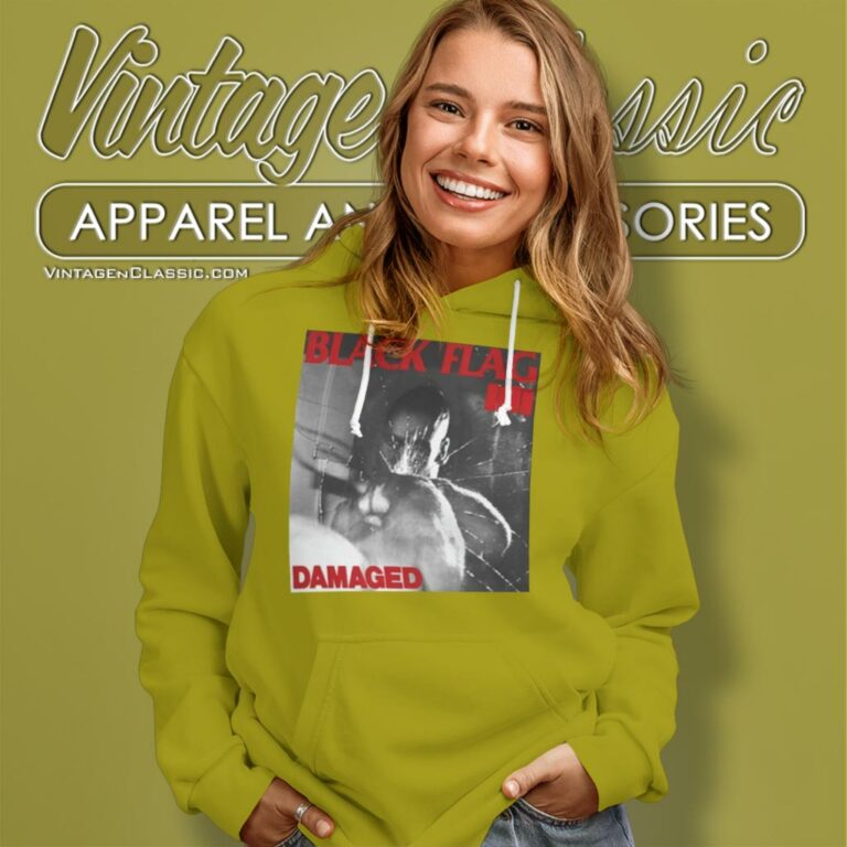 Black Flag Damaged Album Hoodie Black Flag Damaged Album Hoodie