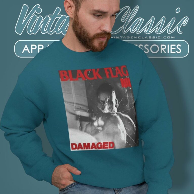 Black Flag Damaged Album Sweatshirt Black Flag Damaged Album Sweatshirt