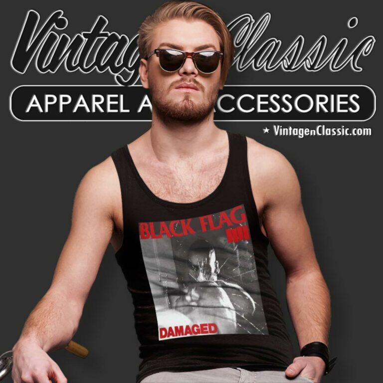 Black Flag Damaged Album Tank Top Racerback Black Flag Damaged Album Tank Top Racerback
