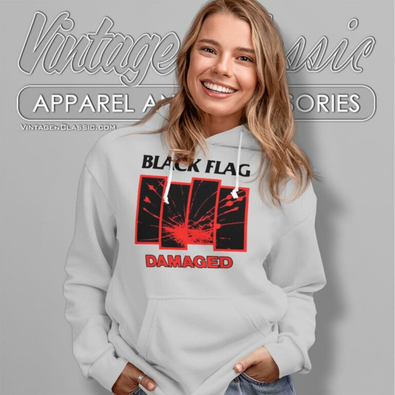 Black Flag Damaged Hoodie Black Flag Damaged Hoodie