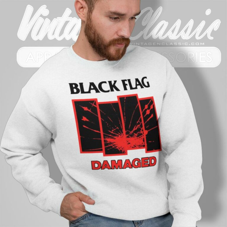 Black Flag Damaged Sweatshirt Black Flag Damaged Sweatshirt