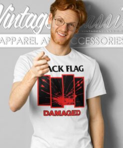 Black Flag Damaged T Shirt