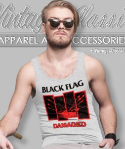 Black Flag Damaged Tank Top Racerback