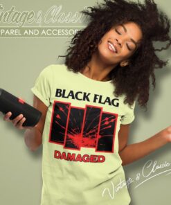 Black Flag Damaged Women T Shirt