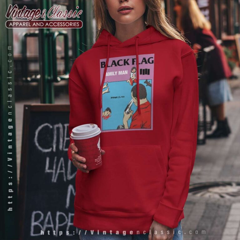 Black Flag Family Man Album Hoodie Black Flag Family Man Album Hoodie
