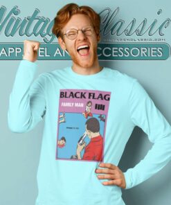 Black Flag Family Man Album Shirt 5 Black Flag Family Man Album Long Sleeve Tee