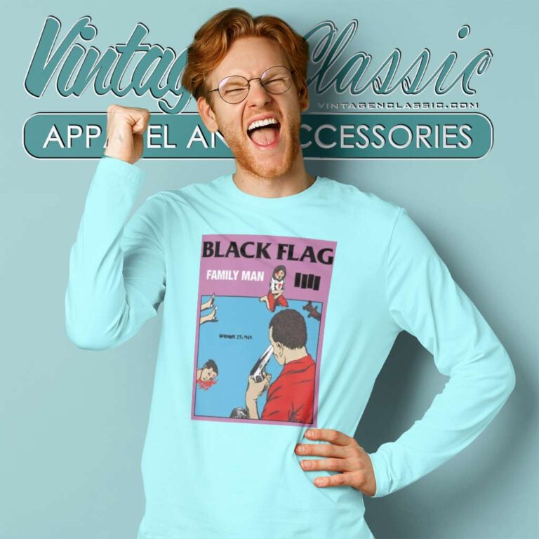 Black Flag Family Man Album Long Sleeve Tee Black Flag Family Man Album Long Sleeve Tee