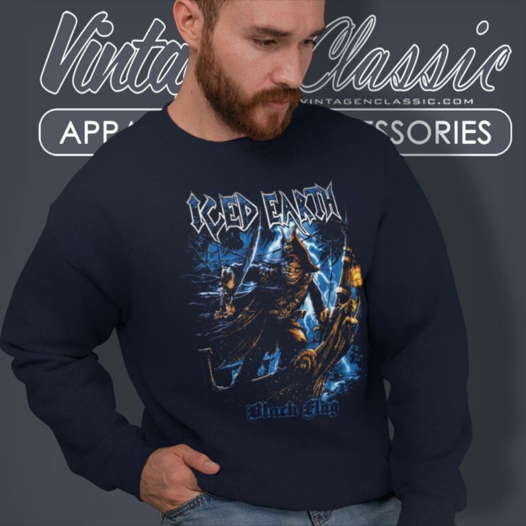 Black Flag Iced Earth Sweatshirt Black Flag Iced Earth Sweatshirt
