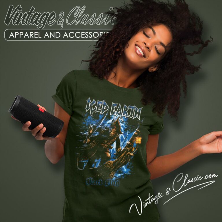 Black Flag Iced Earth Women T Shirt Black Flag Iced Earth Women T Shirt